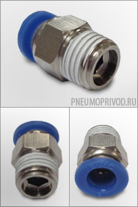 прямой шестигранный под ключ фитинг резьба-трубка