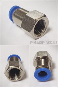 прямой шестигранный под ключ фитинг резьба-трубка