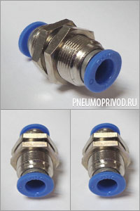 прямой шестигранный под ключ фитинг резьба-трубка