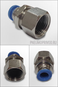 прямой шестигранный под ключ фитинг резьба-трубка