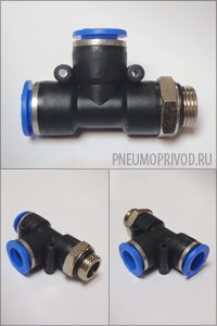 Цанговый фитинг epd-g Пневмофитинг тройник epd-g